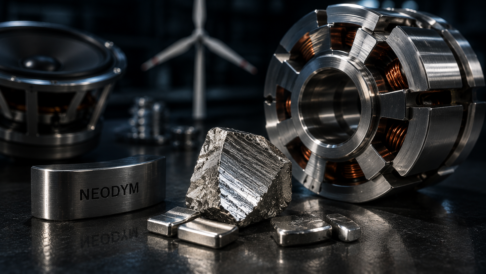 Neodym — Elektromotoren und Windkraft